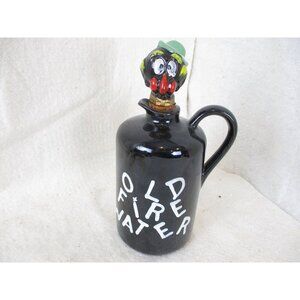 Old Fire Water Jug Whiskey Novelty bottle Vintage Japan 1960‎ napco, 3l3232